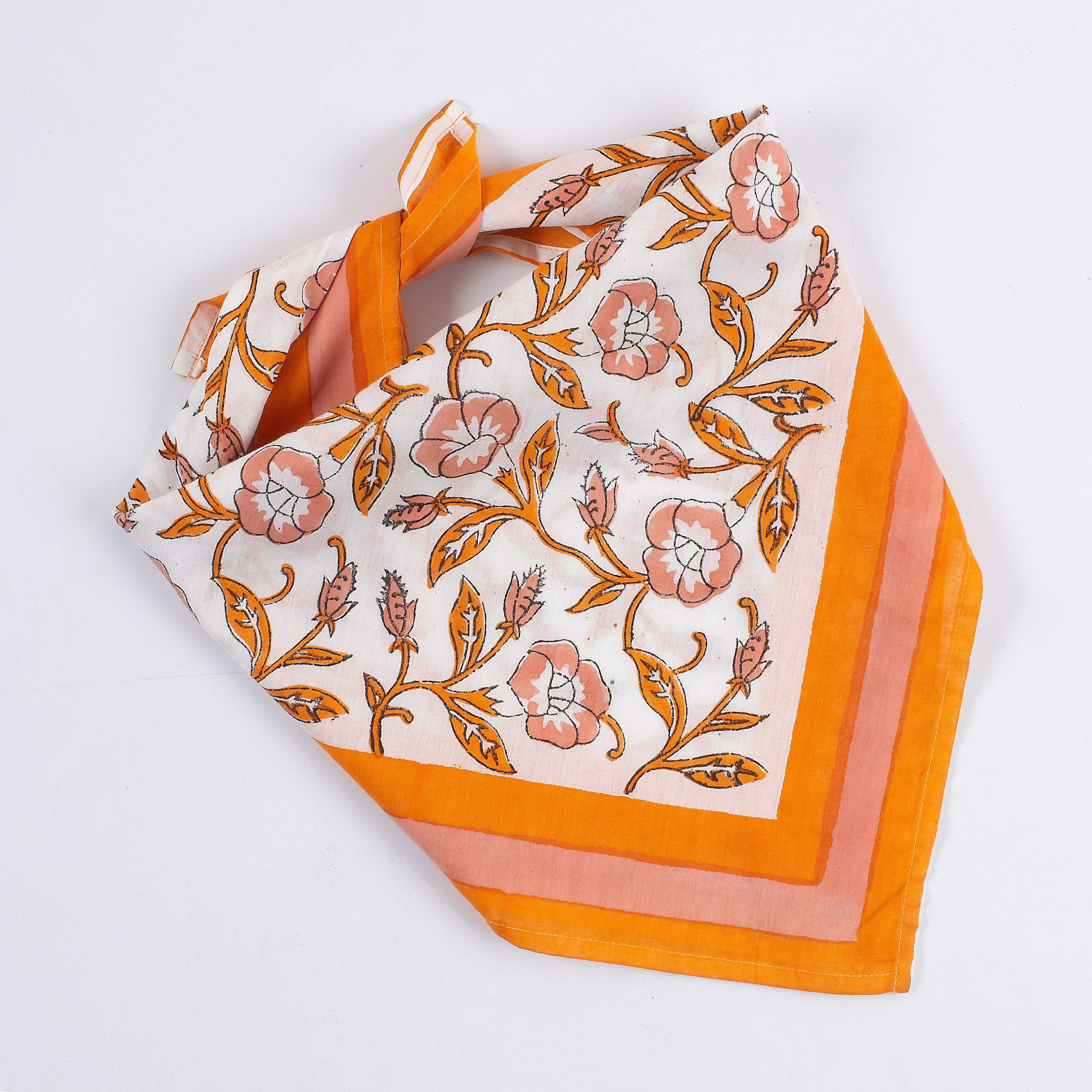 Hand Block Cotton Bandana for Men & Women Head Wrap 591